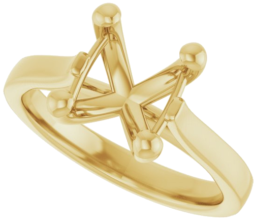 Sužadėtuvių Žiedas 14k yellow gold Oval 10mm x 8mm (5)