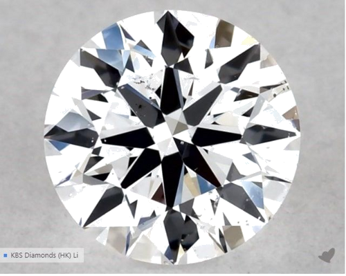 0.5 carat D-SI1 Excellent cut Natūralus Round Deimantas (1)