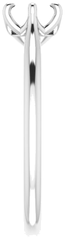 Sužadėtuvių Žiedas „Solitaire“ 585 Baltojo Aukso Round 5.8mm (4)