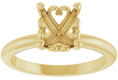 Sužadėtuvių Žiedas „Solitaire“ 14k yellow gold Oval 9mm x 7mm (3)