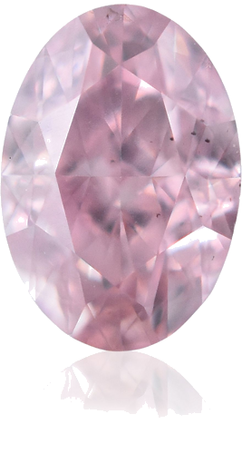 0.18 carat Fancy  Pink-SI1 Natūralus Oval Deimantas (1)