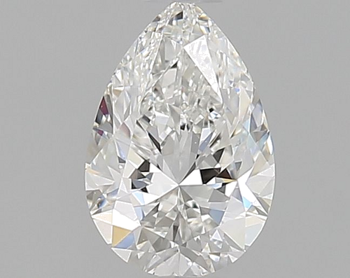 0.49 carat F-VVS1 Natūralus Pear Deimantas (1)
