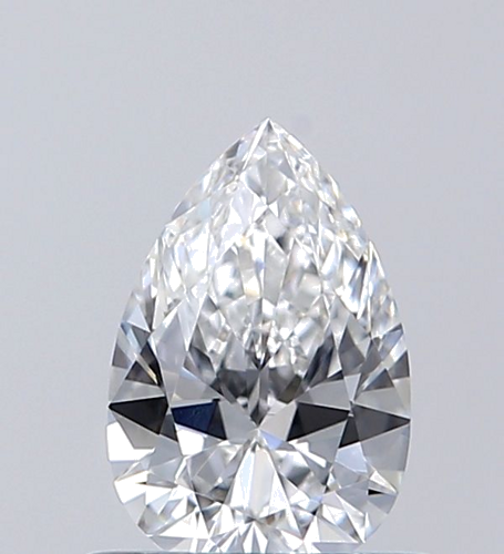 0.51 carat F-VVS2 Natūralus Pear Deimantas (1)