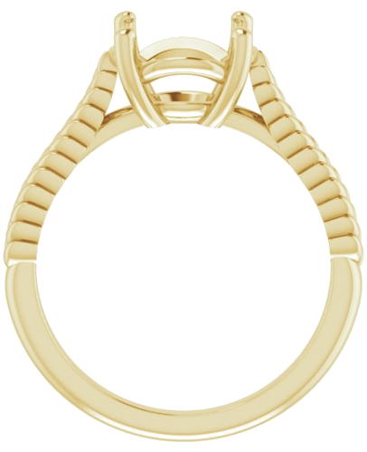 Sužadėtuvių Žiedas „Solitaire“ 14k yellow gold Round 9mm (2)