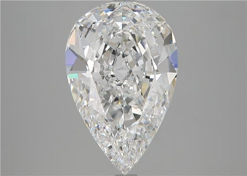 3.46 carat D-IF Natūralus Pear Deimantas (1)