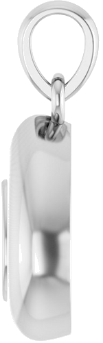 Pakabukas „Solitaire Puffed“ 585 Baltojo Aukso Pear Shape 5mm x 3mm (3)