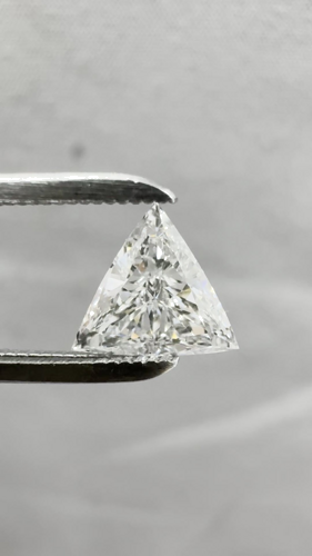 0.52 carat F-SI1 Natūralus Triangular Deimantas (1)