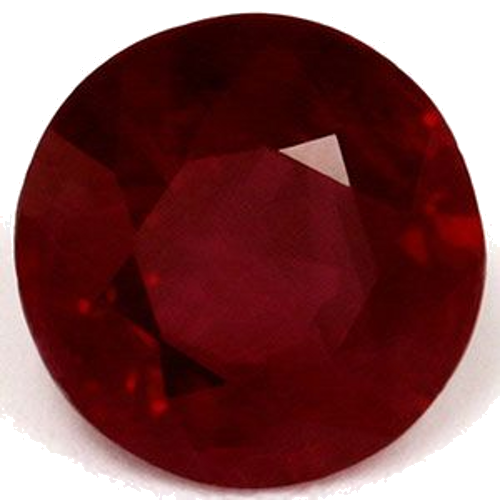 0.96 carat RED Round Rubinas (1)
