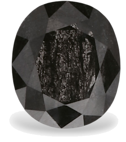 0.45 carat Fancy Black-VVS2 Natūralus Oval Deimantas (1)