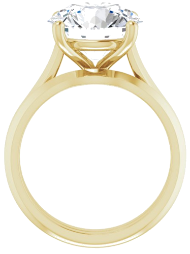 Sužadėtuvių Žiedas „Claw-Prong“ 14k yellow gold Round 11mm (7)