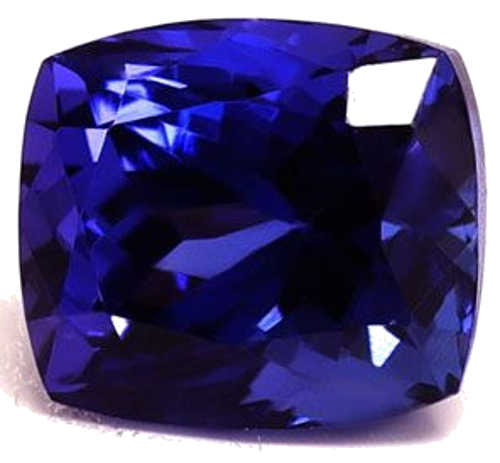 3.31 carat BLUE Cushion Tanzanite (1)