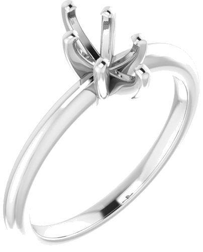 Sužadėtuvių Žiedas „Solitaire“ 585 Baltojo Aukso Marquise 8mm x 4mm (1)