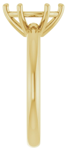 Sužadėtuvių Žiedas 14k yellow gold Oval 9mm x 7mm (4)