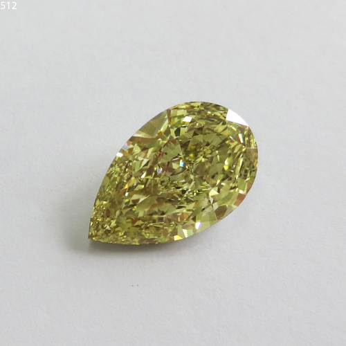 5.01 carat Fancy Brownish Greenish Yellow-SI1 Natūralus Pear Deimantas (1)