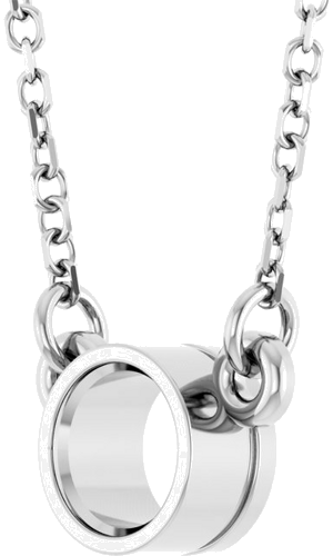 Pakabukas „Bezel-Set Solitaire Birthstone“ 585 Baltojo Aukso Round 4.5mm (2)