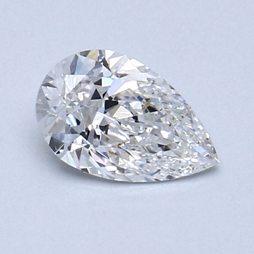 0.61 carat D-SI1 Natūralus Pear Deimantas (1)