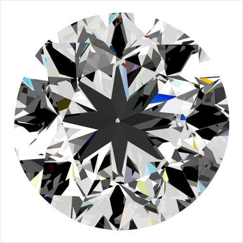 0.3 carat J-SI1 GD cut Natūralus Round Deimantas (1)