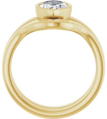 Sužadėtuvių Žiedas „Bezel-Set Solitaire“ 18k yellow gold Marquise 12mm x 6mm (7)