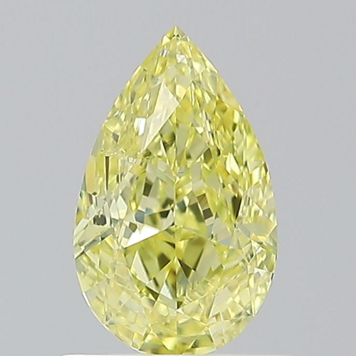 1.02 carat Fancy Intense Yellow-SI2 Natūralus Pear Deimantas (1)