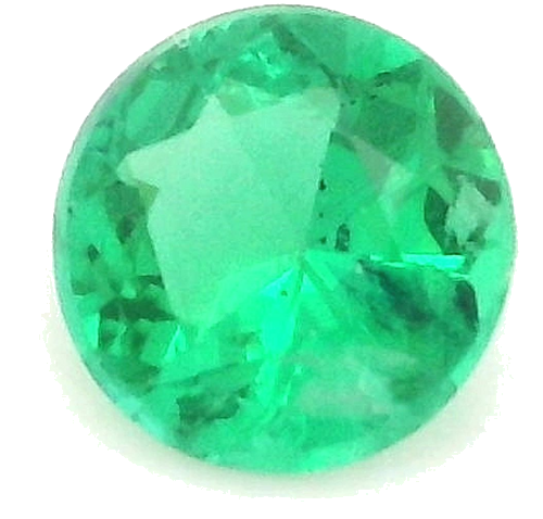 0.28 carat GREEN Round Smaragdas (1)