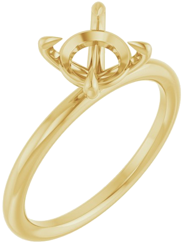 Sužadėtuvių Žiedas „Claw-Prong Solitaire“ 14k yellow gold Round 7.4mm (1)