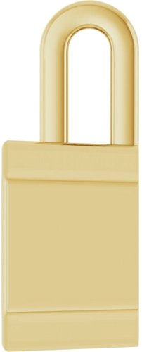 Pakabukas „Bezel-Set Solitaire“ 14k yellow gold Asscher 7mm (3)