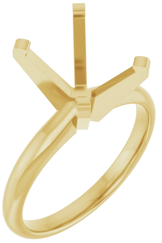 Sužadėtuvių Žiedas „Solitaire“ 14k yellow gold Oval 11mm x 9mm (1)