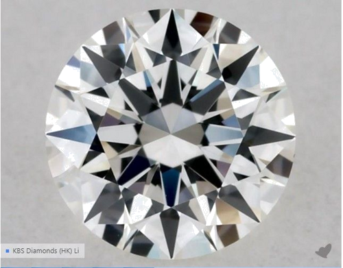 0.33 carat H-VS1 Excellent cut Natūralus Round Deimantas (1)