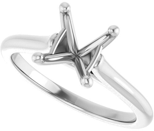 Sužadėtuvių Žiedas „Solitaire“ 585 Baltojo Aukso Oval 9mm x 7mm (5)