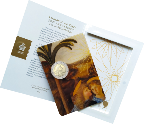 2019 Sanmarīno Leonardo Da Vinči 2 eiro monēta (5)