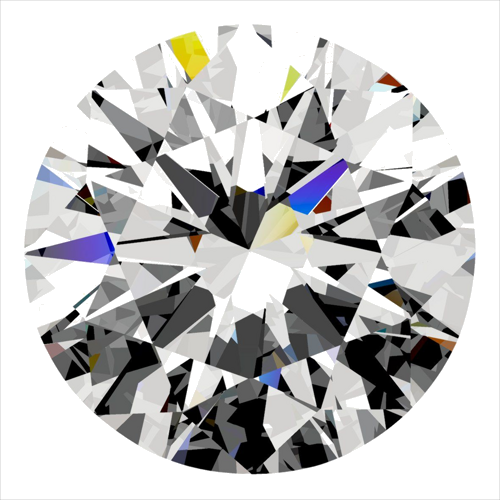 0.3 carat F-SI1 GD cut Natūralus Round Deimantas (1)