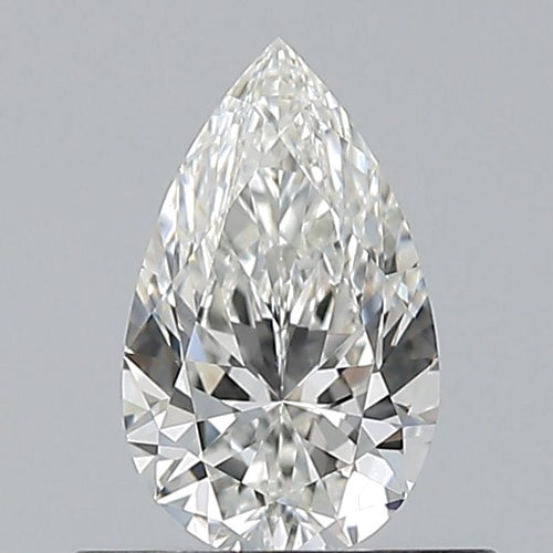 0.5 carat G-VVS2 Natūralus Pear Deimantas (1)