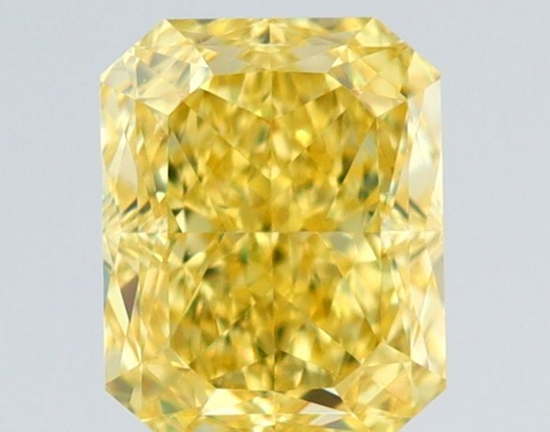 0.68 carat Fancy Intense Yellow-VS1 Natūralus Radiant Deimantas (1)