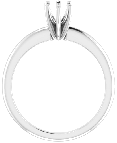 14K White  7x5 mm Pear Solitaire Engagement Ring Mounting (2)