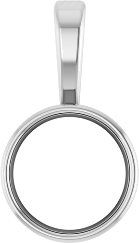Pakabukas „Bezel-Set Solitaire“ 925 Sidabro Round 6mm (1)