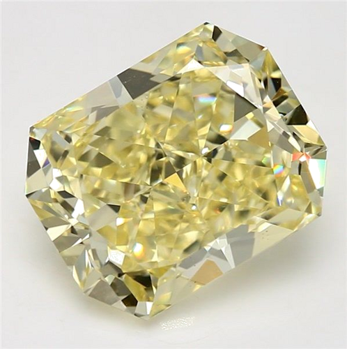 9.89 carat Yellow-VS2 Natūralus Radiant Deimantas (1)