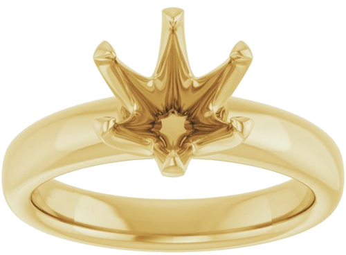 Sužadėtuvių Žiedas „Solstice Solitaire®“ 14k yellow gold Round 8.2mm (3)