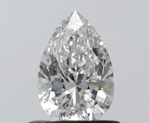0.6 carat H-SI2 Natūralus Pear Deimantas (1)