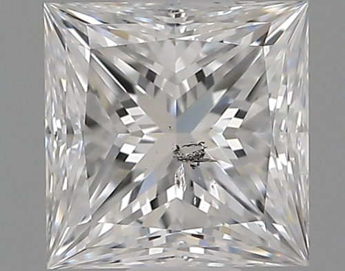 0.6 carat D-SI2 Natūralus Princess Deimantas (1)