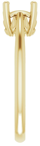 Sužadėtuvių Žiedas „Solitaire“ 14k yellow gold Round 6.5mm (4)