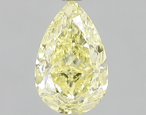 1.03 carat Fancy Intense Yellow-SI1 Natūralus Pear Deimantas (1)