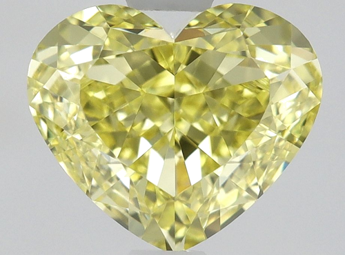 1.21 carat Fancy Intense Yellow-IF Natūralus Heart Deimantas (1)