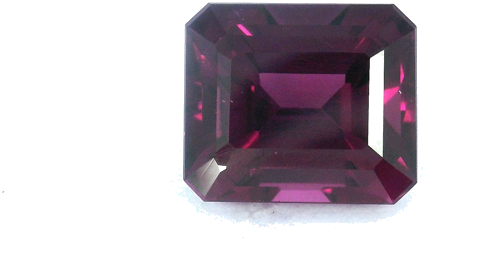 3.68 carat PINK STEP cut Octagonal Garnet (1)