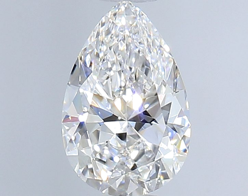0.42 carat D-VVS2 Natūralus Pear Deimantas (1)