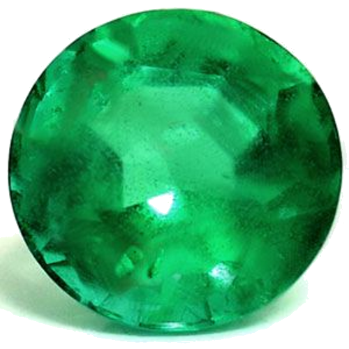 0.65 carat GREEN Round Smaragdas (1)