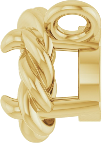 Pakabukas „Claw-Prong Rope“ 585 Geltonojo Aukso Round 3mm (3)