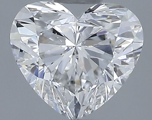 0.64 carat F-SI1 Natūralus Heart Deimantas (1)