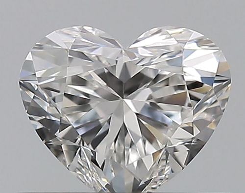 0.51 carat F-VVS2 Natūralus Heart Deimantas (1)