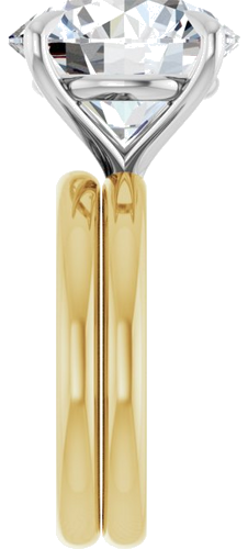 Sužadėtuvių Žiedas „Claw-Prong Solitaire“ 14k yellow/white gold Round 13mm (9)
