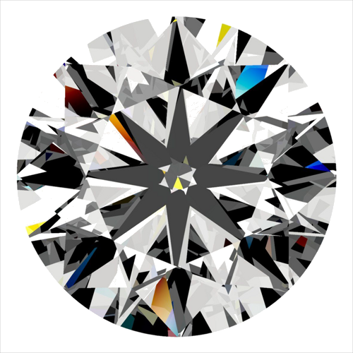 0.3 carat F-SI2 GD cut Natūralus Round Deimantas (1)
